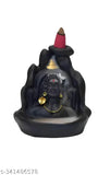 Mahadev murti combo offer in poly resin, includes 30 backflow cones. Timeless Adi Shankara Lord Shiv yogi statue for home décor puja