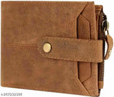 Genuine leather, RFID-protected men's zipper wallet (2 compartments, solid design), ideal for travel and security