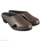 Synthetic leather, open back, formal boat shoes for women - Mannat India