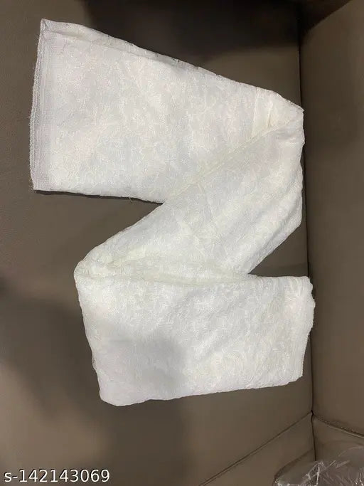 White Brasso Net saree with embroidered blouse, traditional Indian attire for women