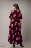 Rayon gold-printed kurti, latest collection from Jaipur FAB Studio, handwoven with characteristic "blurriness" in design