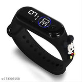 Colorful Cartoon Character Smart Watch LED Band, stylish digital dial for kids' fashion, unisex size