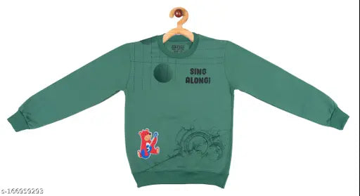 Warm, printed polycotton kids' sweatshirt by Zilvee, 4-5 years size