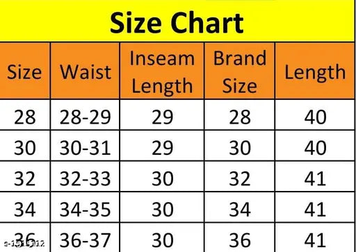 Solid cotton blend men's jeans by Zaysh, size available - 28, 30, 32, 34, 36 (India)