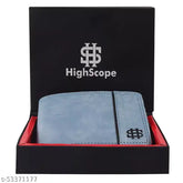 Faux leather designer wallet, solid net, 2 compartments, free size (12cm x 4cm)