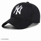 Black cotton embroidered net baseball cap, suitable for men, women, girls, boys. Great for parties, weddings, casual or formal occasions. Made in India." (103 characters)