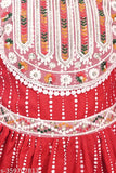 Rayon striped three-quarter sleeve kurtas for girls, Indian fashion for 7-8, 8-9, 9-10 years
