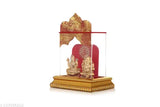Indian Lakshmi Ganesha murti Idol Set, handcrafted religious art for car or home decor
