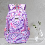 Canvas tie-dye Kids Backpack, perfect for school or travel (Aged 8-10). High-quality design with daisy print and free size (L17in x W14in). Made in India