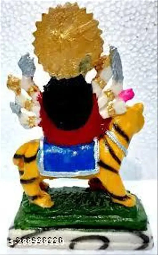 Resin Durga Maa statue, 6-inch height, for Pooja and Vaishno Devi Idol. Indian religious spiritual showpiece