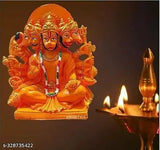 Marble Panchmukhi Hanuman Ji statue, Indian handcrafted idol for home & offices, 12cm x 7cm x 15cm