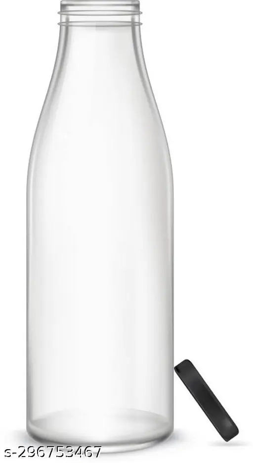 Transparent glass milk bottle (2x500ml), reusable and leak-proof, perfect for fridge use and Earth-friendly. Ideal for daily drinking needs at home or events. Indian origin