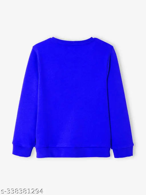 High quality printed sweatshirt, Naughty Little® branded girls cotton long sleeves (9-10 Years), Indian-made fashionable kidswear on hanger