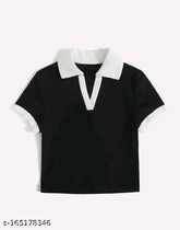 Lycra short-sleeve solid polo t-shirt, stylish top for men, made in India