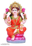 Multicolored resin Maa Lakshmi idol, 12cm high, 8cm wide, 5cm deep, decorative for home office puja gift, Indian origin