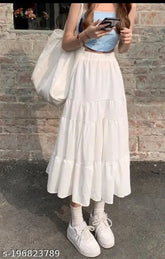 Striped rayon Woman long Iskar, Indian ethnic fashion