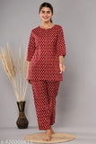 Cotton printed-net night suits for women and girls, available in S, M, L, XL, XXL, XXXL, 4XL & 5XL - Indian designer pyjamas offering maximum comfort for a relaxing sleep