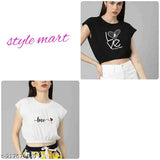 Women's cotton blend printed crop top, sleeveless and premium style from India