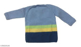 Multicolour handmade wool sweater set (0-6 months) for baby girls and boys with cap and booties, high quality Vardhman wool
