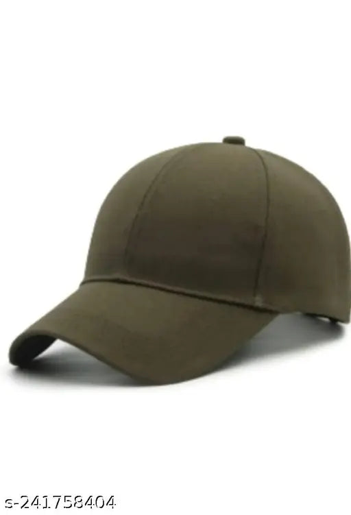 Solid cotton baseball caps - Pack of 6 in red, grey, blue, white, black, olive green for sports and casual wear