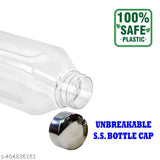 Crystal clear, BPA-free 1L leak-proof water bottle set in black & blue, perfect for office, school, gym, picnic, home use