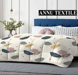 Cotton blend double bed comforter, all-weather reversible quilt blanket - 90x100 inches, country of origin: India