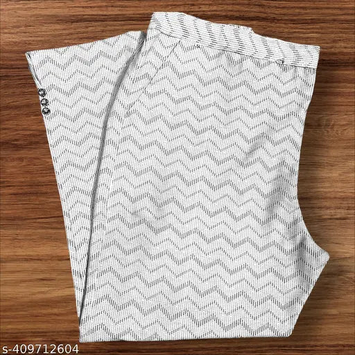 Royal pack of 2 textured net cotton pants for women, Indian handloom design