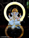 Marble Ganesh Ji Murti, 7.5-inch Ganesh Idol for home decor and gifting, divine presence for spiritual spaces