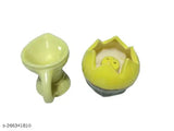 Ceramic Dhoop Batti Stand (55cm) & Agarbatti Holder (2.5"x2.5"x2.5") for Puja, handcrafted Hindu art item, enhances decor value, ideal for home, temple, and gifts