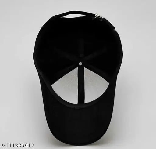 Cotton baseball cap, printed net design, trendy men's hat from India
