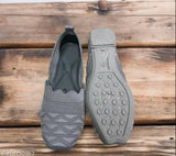 Canvas slip-on ballerina juttis for women - Punjabi Jutti style from India