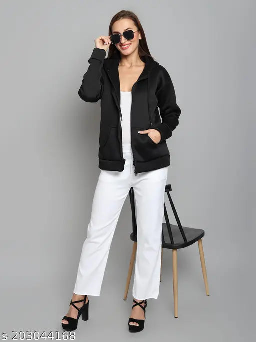 Women's premium zipper hoodie in softy cotton, vibrant colors, perfect for winter fashion