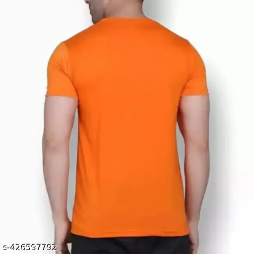 Short sleeves nylon 3Patti round neck t-shirts, pack of 4, trendy printed vertical stripes
