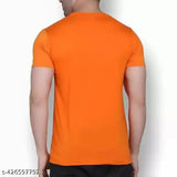 Short sleeves nylon 3Patti round neck t-shirts, pack of 4, trendy printed vertical stripes