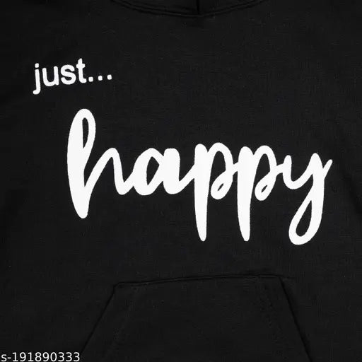 Wool unisex hoodie, full sleeve print design for kids (5-6 years), warm winter wear