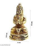 Brass Maa Parvati idol (small size, 100g), important Hindu deity for Rudrabhishek and Sawan rituals, ornamental artware from India