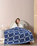 White and Glace cotton microfiber reversible comforter/blanket for single size bed, perfect for winter use