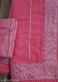 Exquisite 9mm sequence & zari work Georgette saree with separate blouse, print net pattern, free size, India