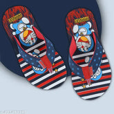 Printed EVA Doraemon kids slipper for daily wear, colorful cartoon character pattern on soft soles