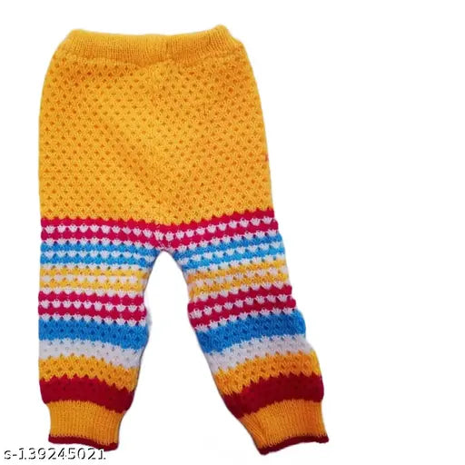 Striped wool baby sweater, long sleeves, multi-color, 9-12 months, handcrafted in India