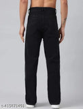 Black denim MAN plan jeans, size 32 (waist 32in, length 40in, hip 38in), on model