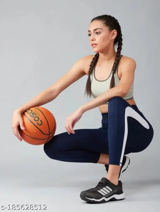 Peach solid polyester spandex Earth joy Yoga Jeggings for active women's workout, gym, and yoga