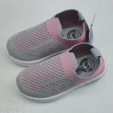 Mesh & PVC girls casual shoes, cozy slippers with closed back for 2-3 years old, soft fabrics for foot comfort