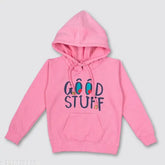 Wool printed unisex hoodie, full sleeve design, kangaroo pocket, keeps kids warm