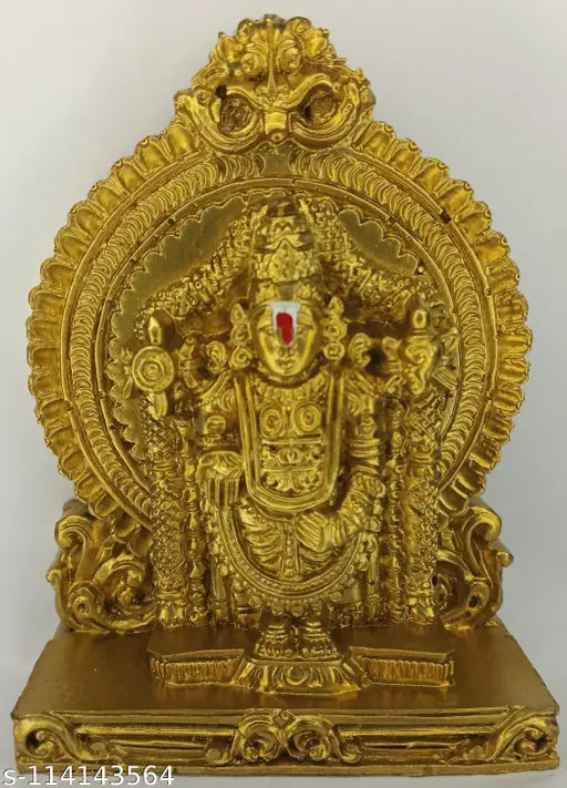 Poly resin Balaji religious idol, 4.5 inch tall from India
