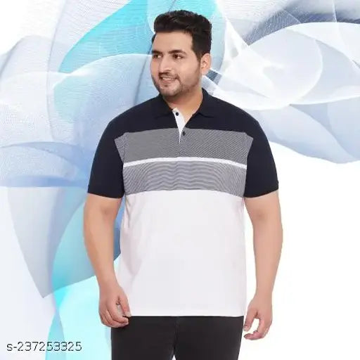 Multicolor striped polo half-sleeve cotton blend T-shirt for men, featuring Wild West print. Style for summer parties and casual wear