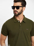 Vero Amore men's cotton blend short sleeve solid polo t-shirt, printed net pattern, M (Chest 43in, Length 27in), India origin