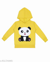 Cotton blend panda print hoodie for girls, size 2-3 years, heart rulers brand, soft fabric for little ones