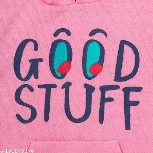 Wool full sleeve printed unisex hoodie, keeps kids warm during winter season