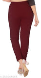 Classy cotton lycra ankle length trousers, pack of 2 in solid colors, comfortable Cigar pants available in various sizes from 28-42 inches (Indian sizes)